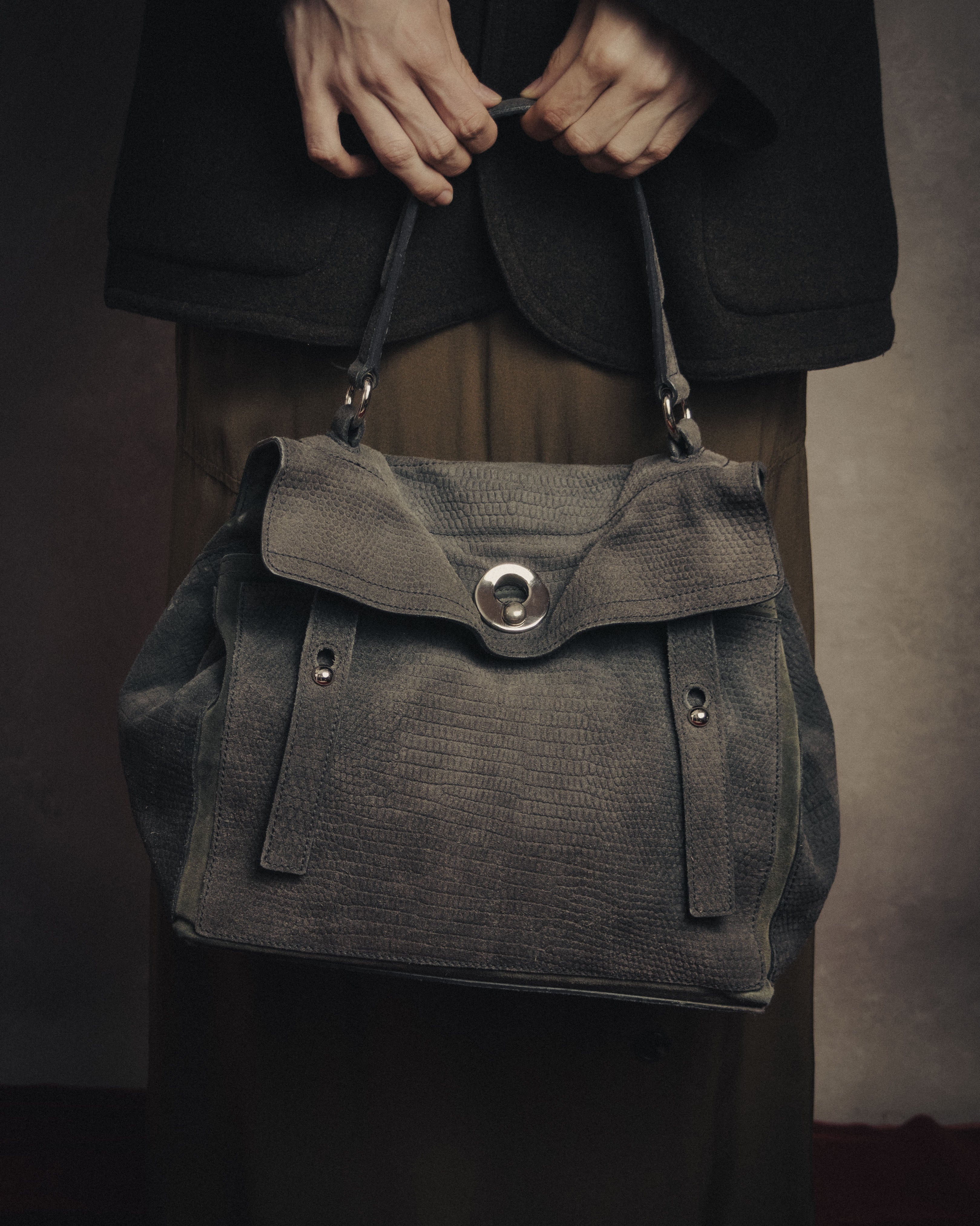 –SPECIAL– “Yves Saint Laurent”
2009 Embossed suede Muse Two bag