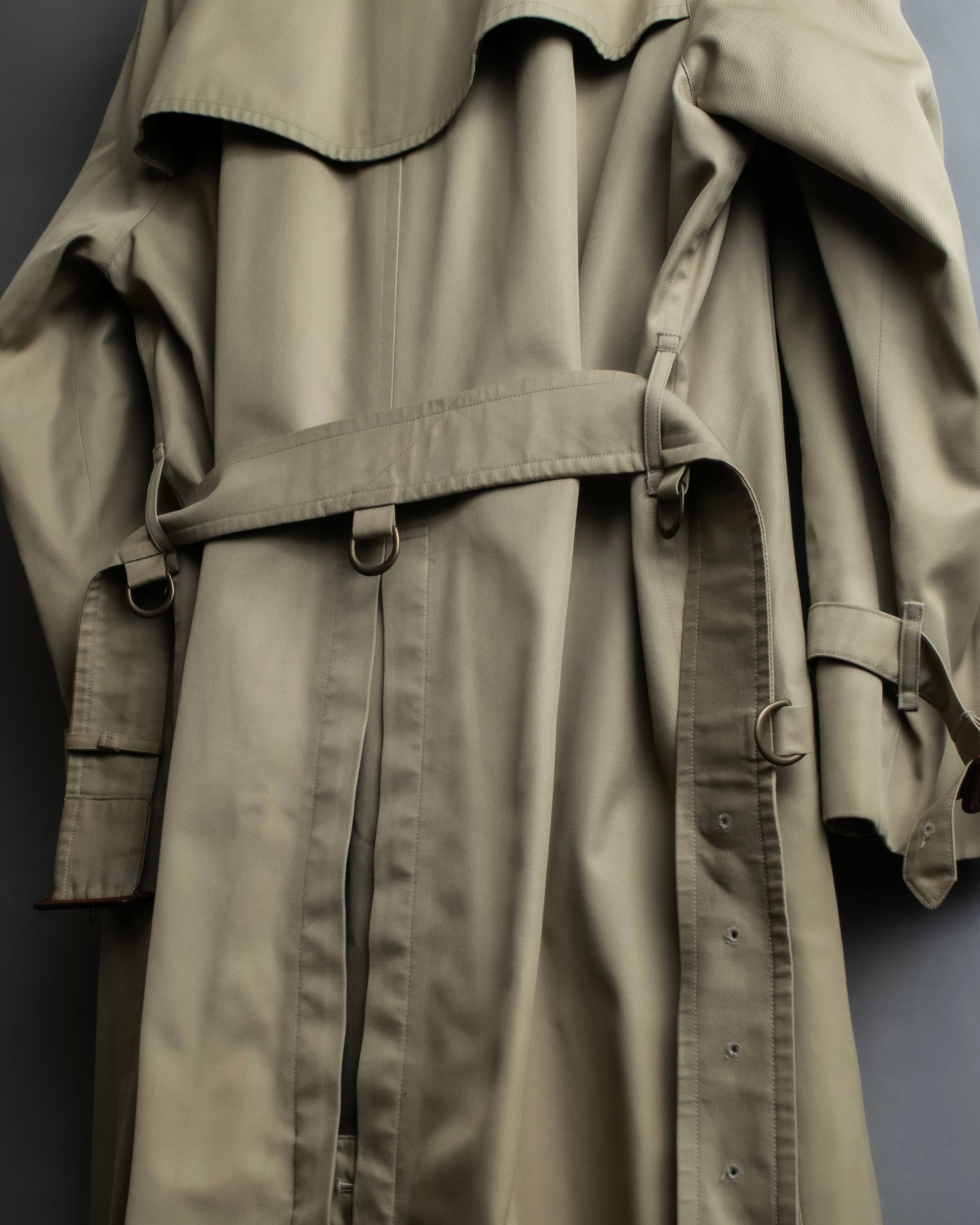 "BURBERRYS" Military detail long trench coat