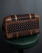 "GUCCI" Vintage horse harness motif pattern mini boston bag