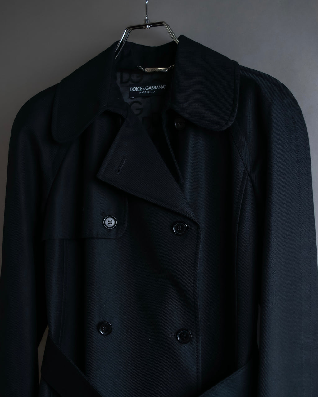 "Dolce &amp; Gabbana" Double-breasted belted mid length trench coat