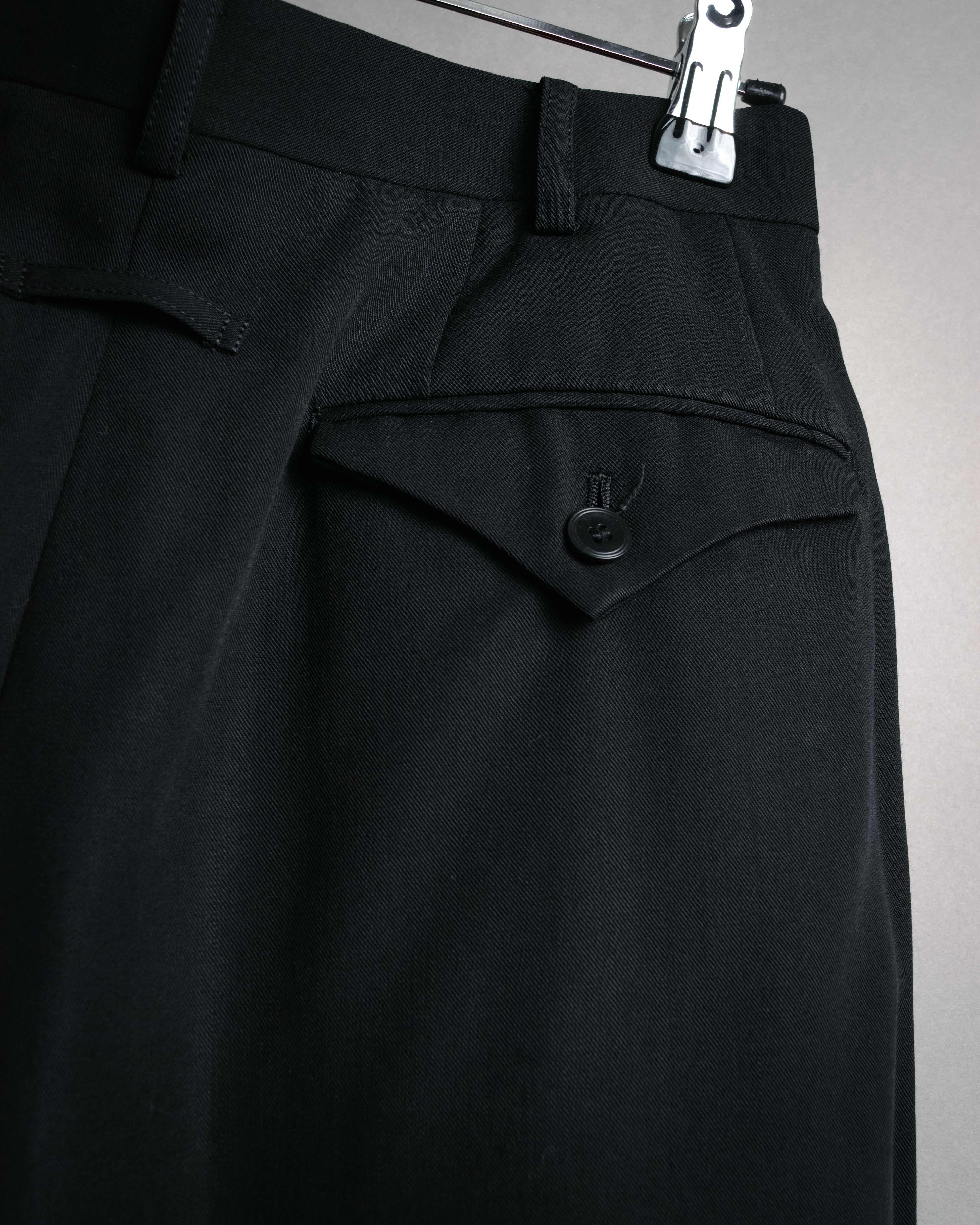 “GAULTIER objet HOMME” 90’s Two tuck wide trousers