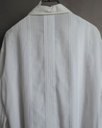 -SPECIAL- “Christian Dior” 90’s-00’s pleated bib dress shirt