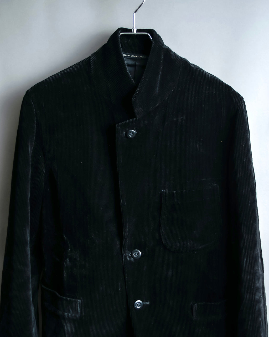 “Y’s for men” beautiful black corduroy single tailored jacket