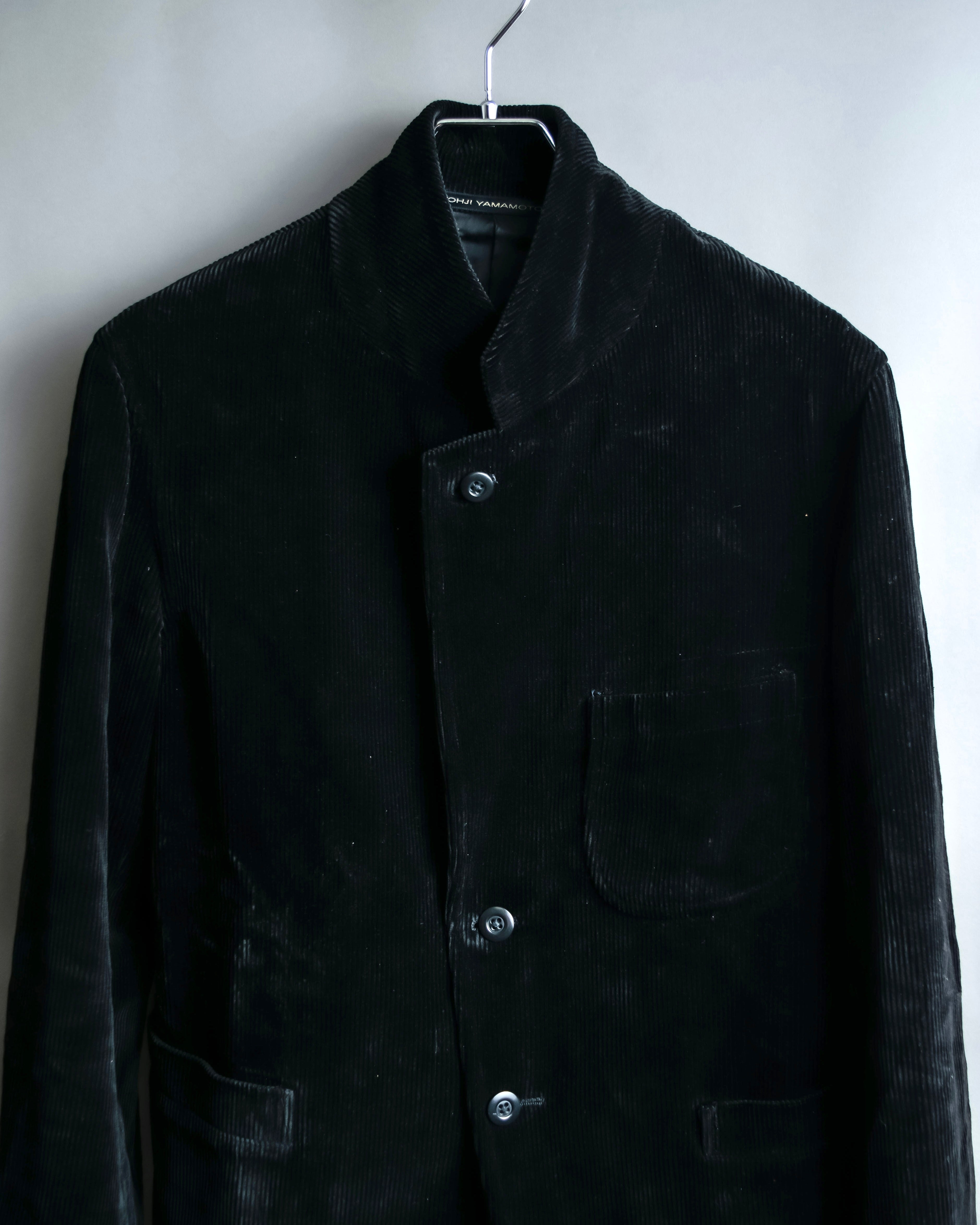 “Y’s for men” beautiful black corduroy single tailored jacket