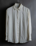 "Loro Piana" Multi-stripe pattern natural color shirt
