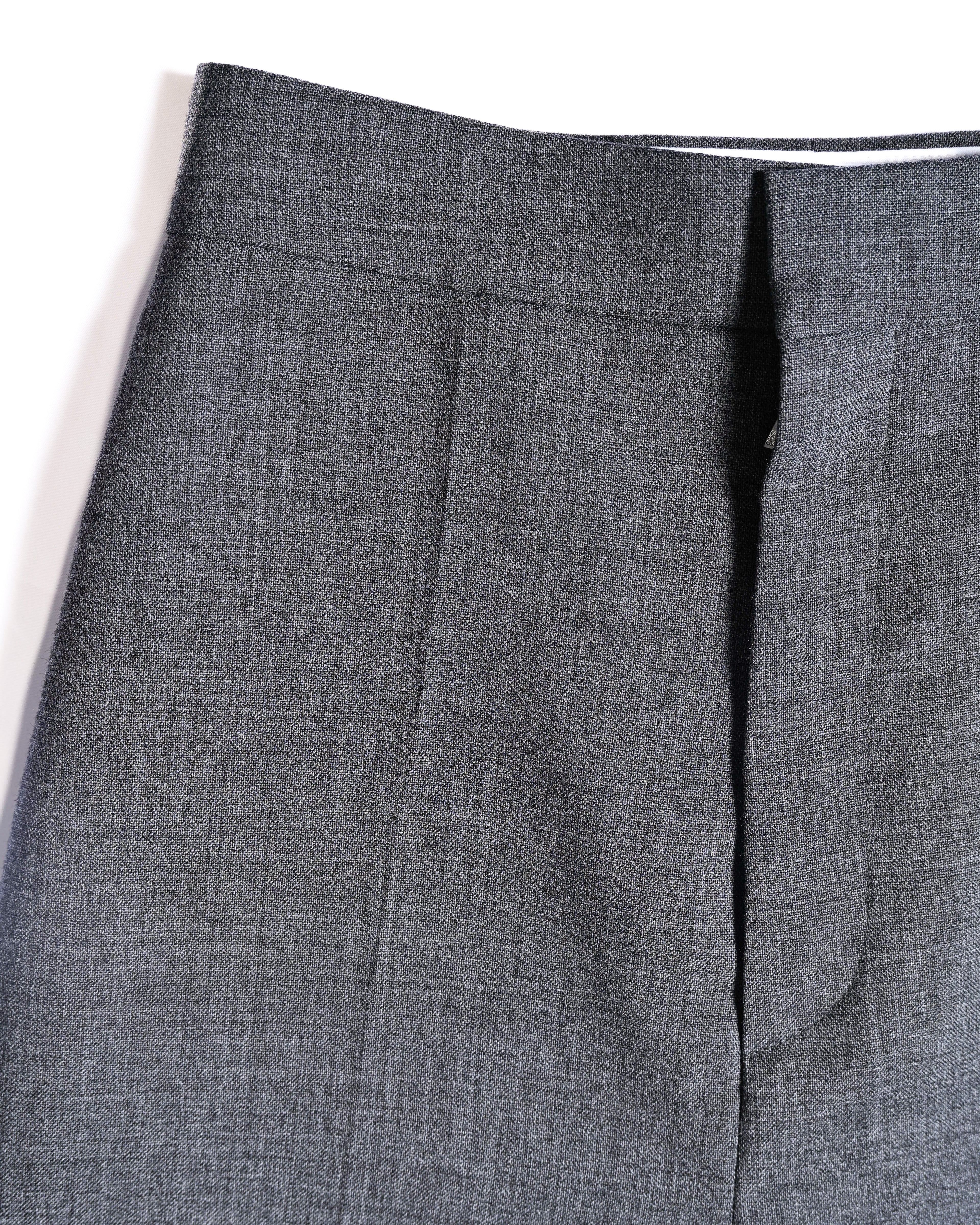 LOEWE by Jonathan Anderson/ High Waisted Beautiful Straight Silhouette Trousers Gray