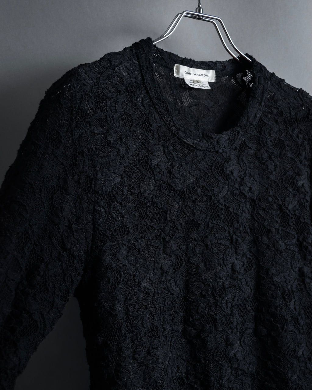 "COMME des GARCONS" 20SS Floral motif lace pullover