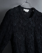 "COMME des GARCONS" 20SS Floral motif lace pullover