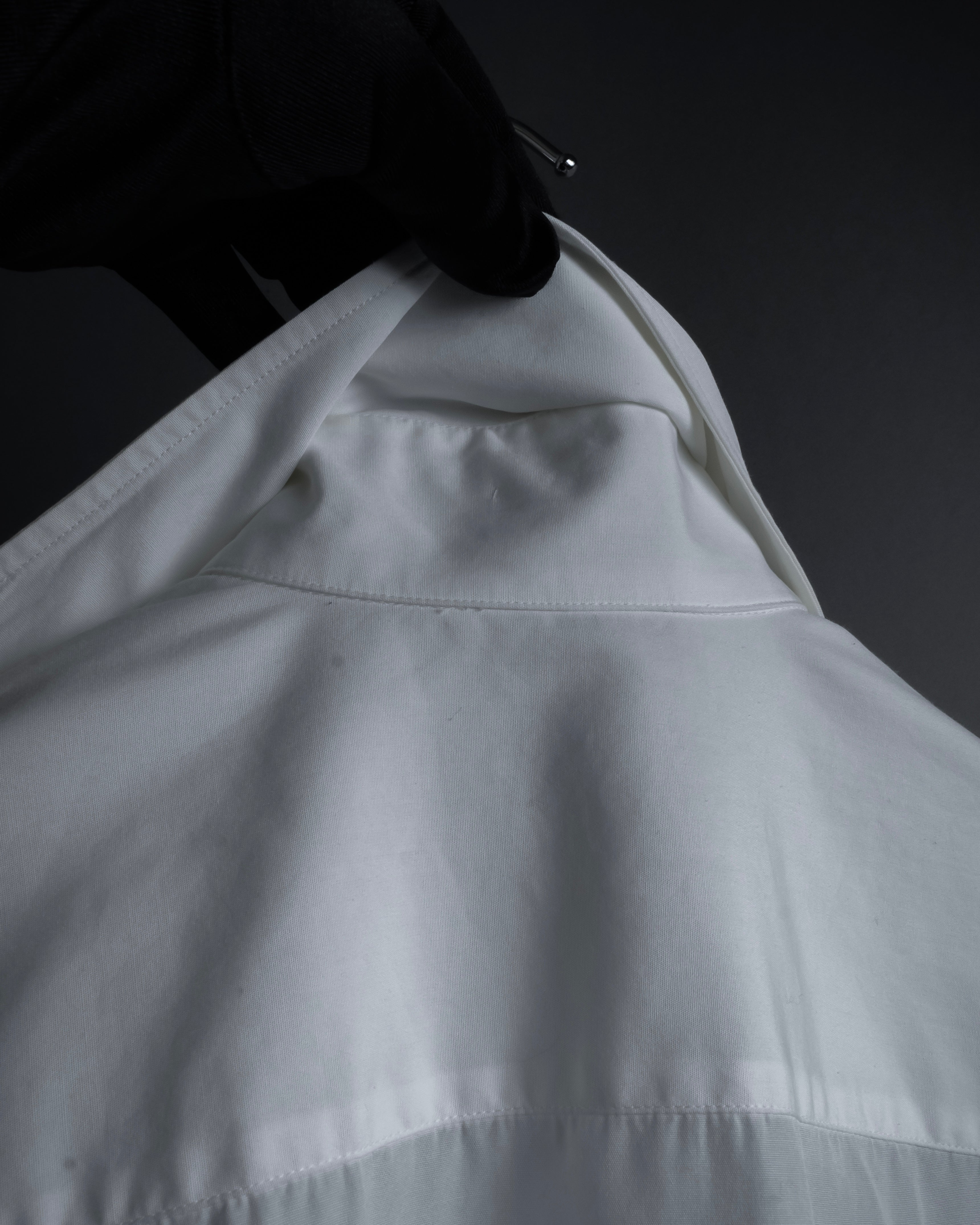 "HERMES" High-quality fine count cotton dress shirt