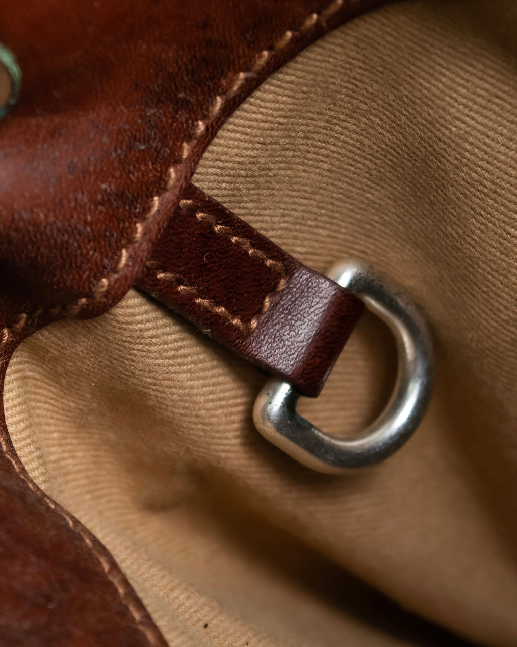 "Ralph Lauren" Blackwatch check canvas leather combination bag