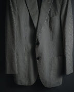 "HERMES" 00's striped stretch cotton tailored jacket
