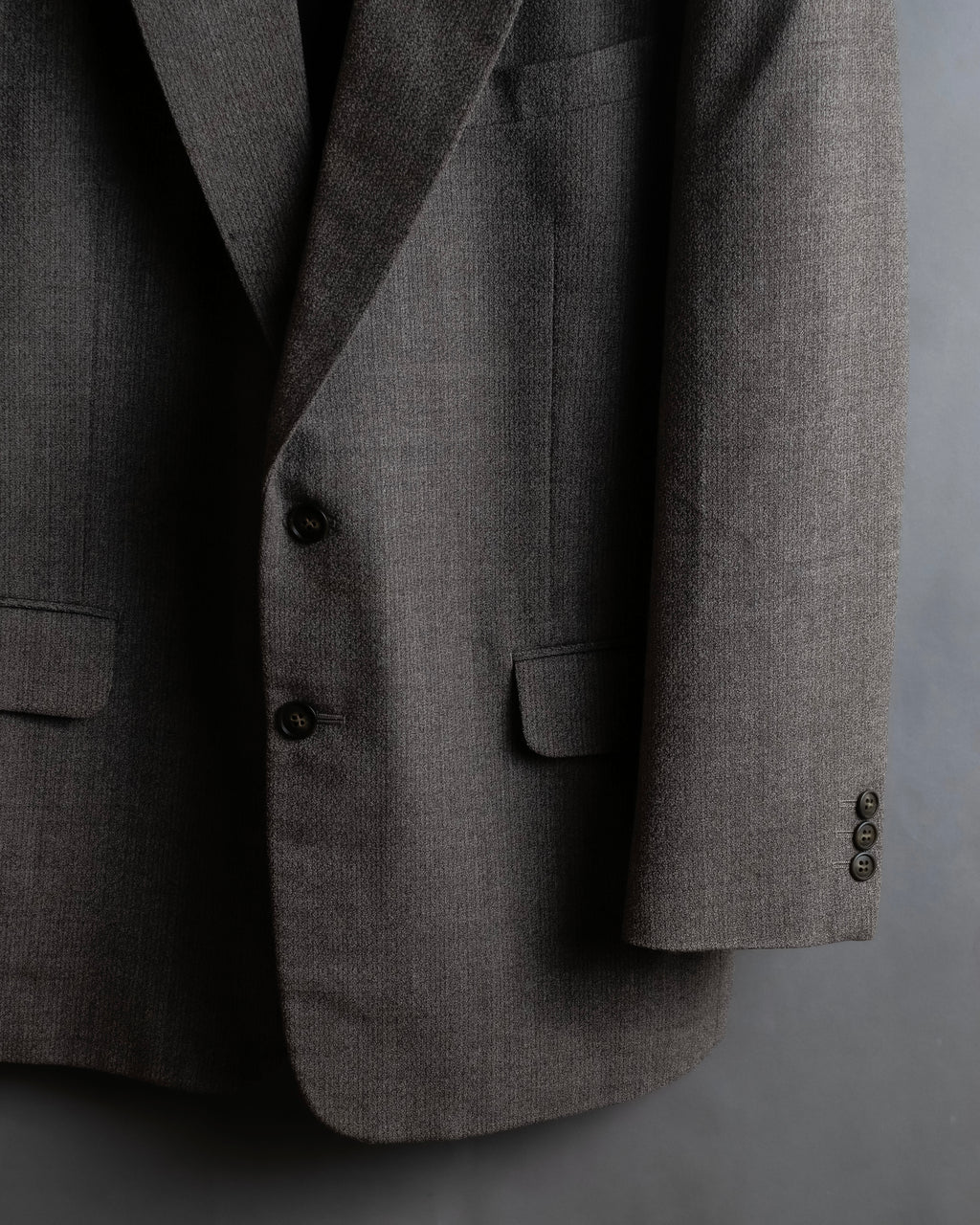 "Vintage heathered wool tailored jacket"