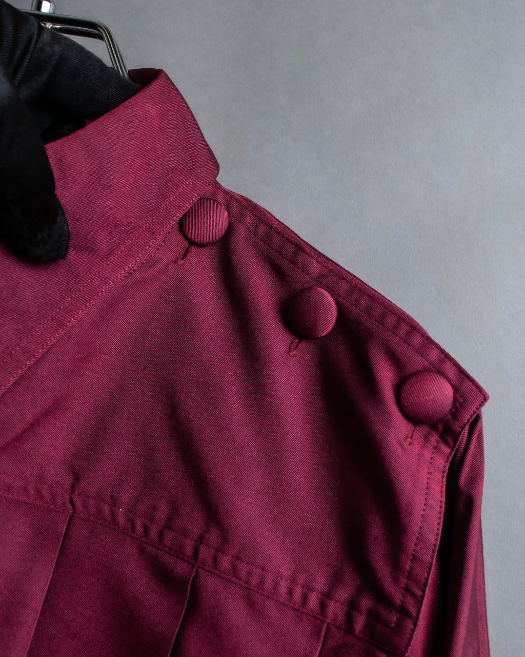 "JEAN PAUL GAULTIER FEMME"
 Waist different material switching design shirt