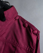 "JEAN PAUL GAULTIER FEMME"
 Waist different material switching design shirt