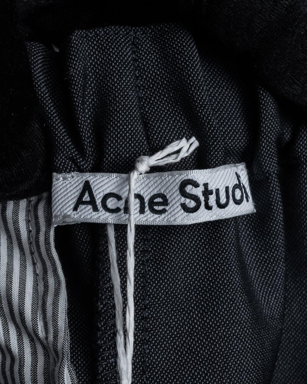 "Acne Studios" Button fly design wide straight slacks