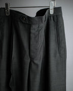 "HUGO BOSS" Fine-gauge wool khaki gray set up