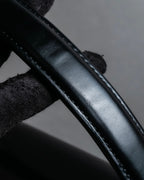 "Valentino Garavani" Logo turn lock parts design leather hand bag