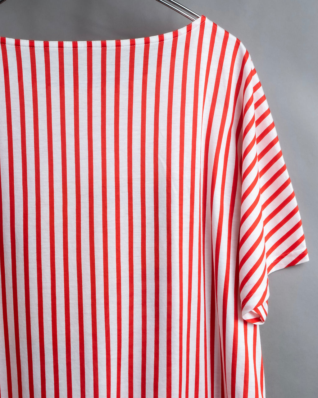 "Christian Dior" Stripe pattern front print tunic