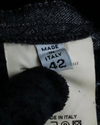 "Maison Martin Margiela" Geometric pattern high waist slim slacks