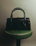 "GUCCI" 90's Structured leather top handle handbag
