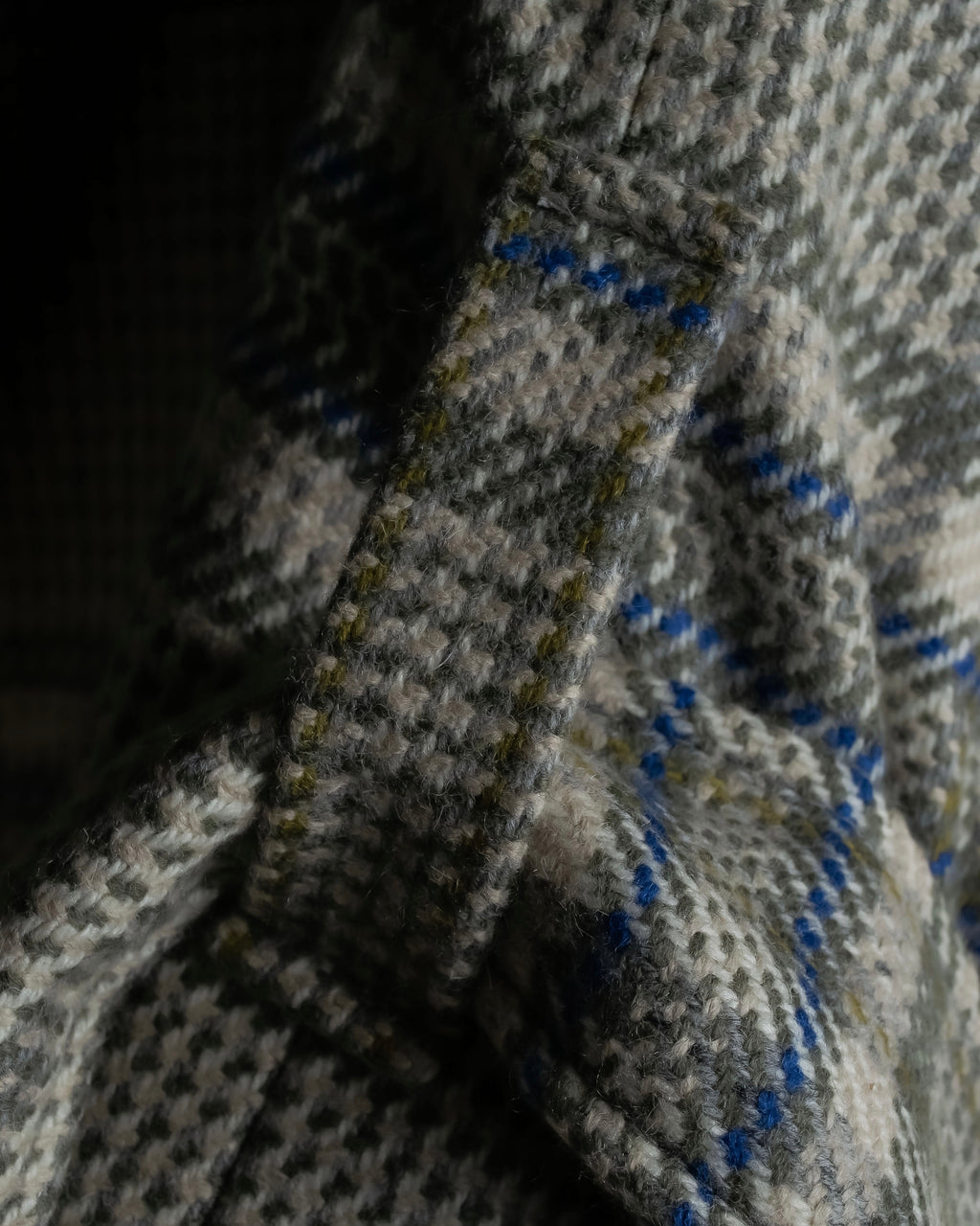 "PIERRE BALMAIN" Glen check belted gown coat