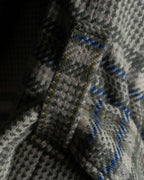 "PIERRE BALMAIN" Glen check belted gown coat