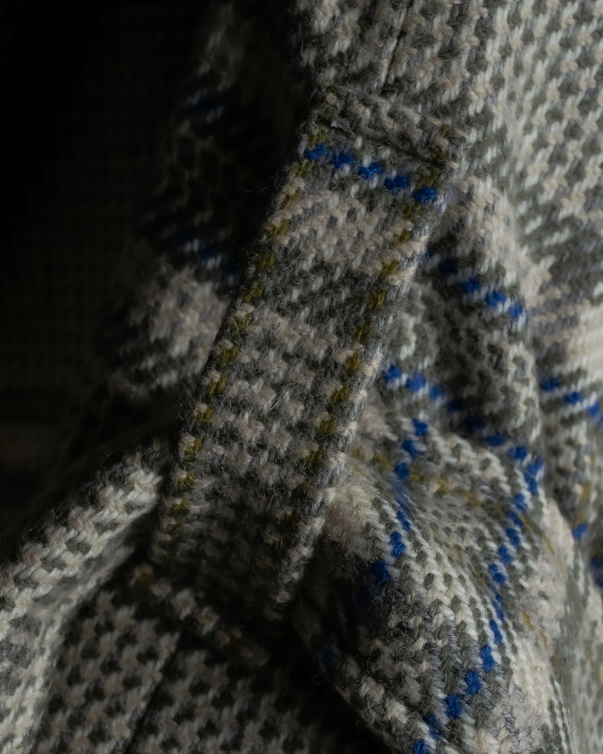 "PIERRE BALMAIN" Glen check belted gown coat