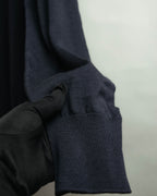 "DIOR" 2010's Minimal bee embroidered wool crewneck sweater