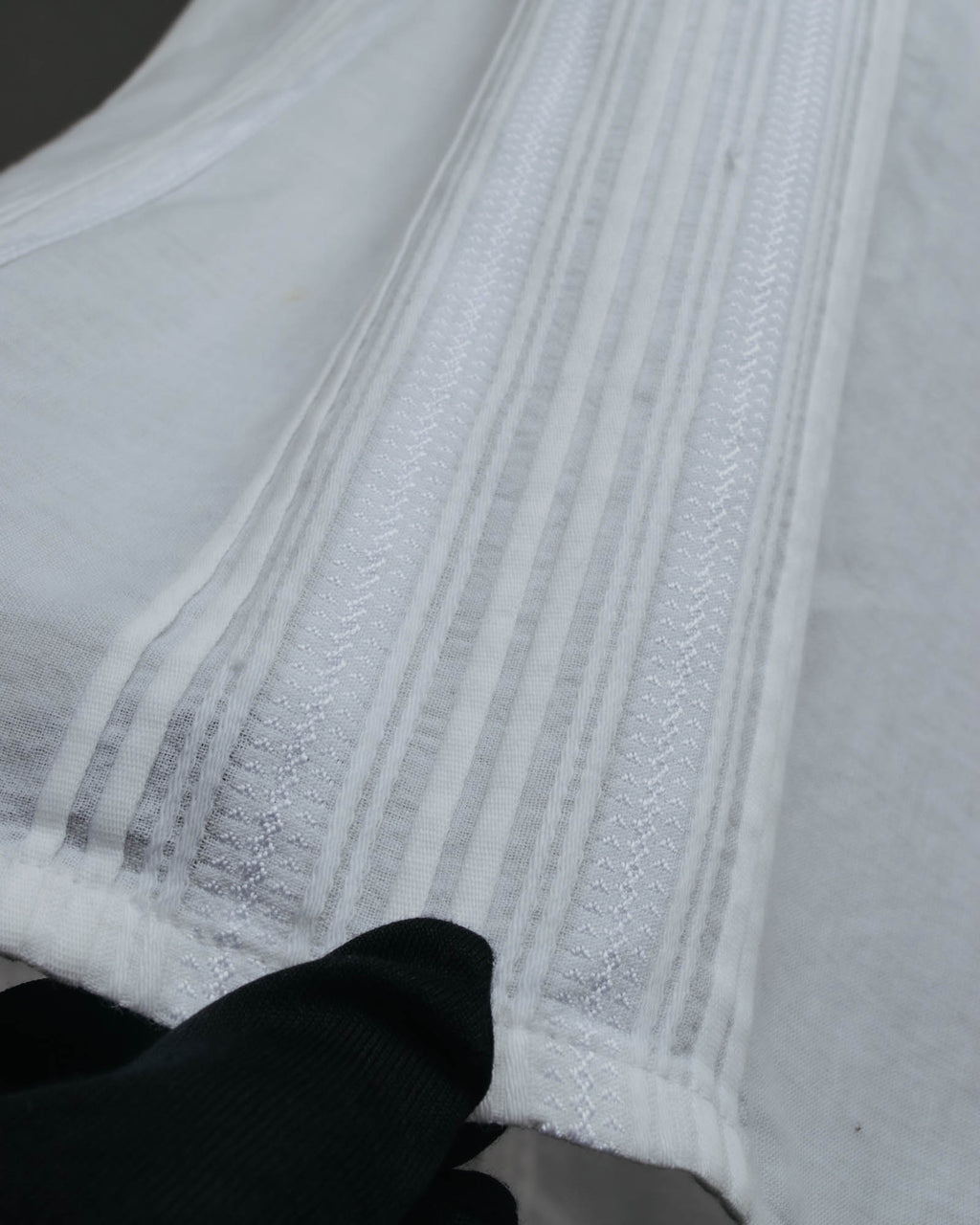 -SPECIAL- “Christian Dior” 90’s-00’s pleated bib dress shirt