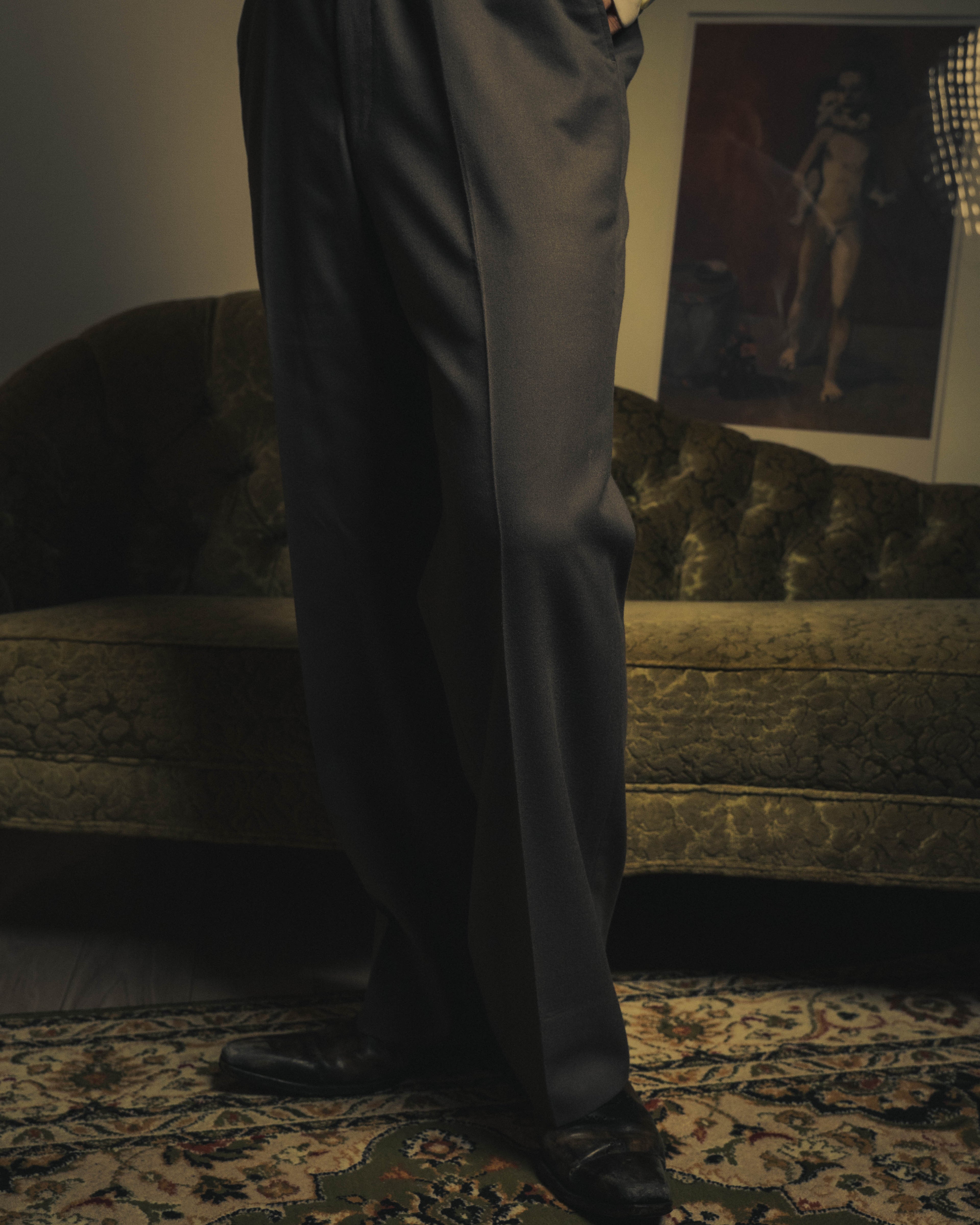 –SPECIAL– "Christian Dior" 80's-90's Classically tailored wool two-piece suit