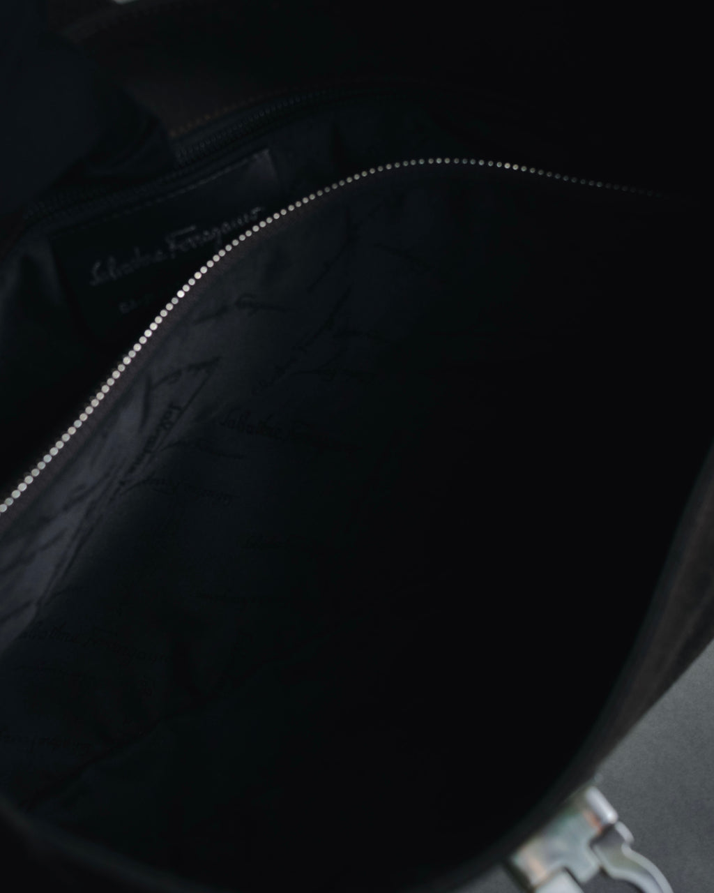 "Salvatore Ferragamo" 00’s canvas hobo shoulder bag