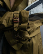 "MAISON MARGIELA" 20AW reconstructed tulle docking trench coat