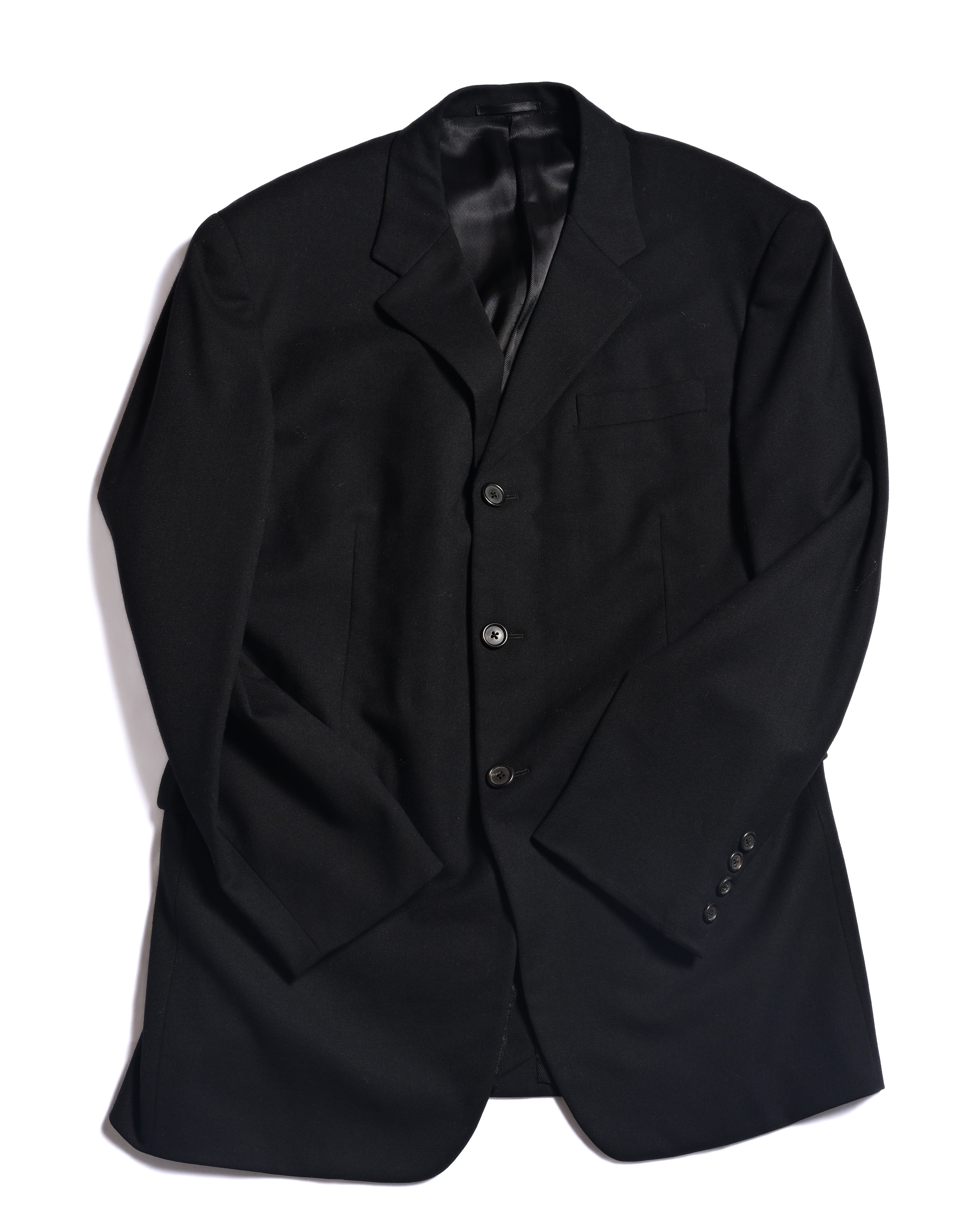PRADA/ Oversized Single Breasted 3B Jacket Set-up Black