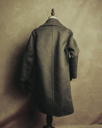 “BALENCIAGA” 00’s-10’s Wool angora wide-lapel coat