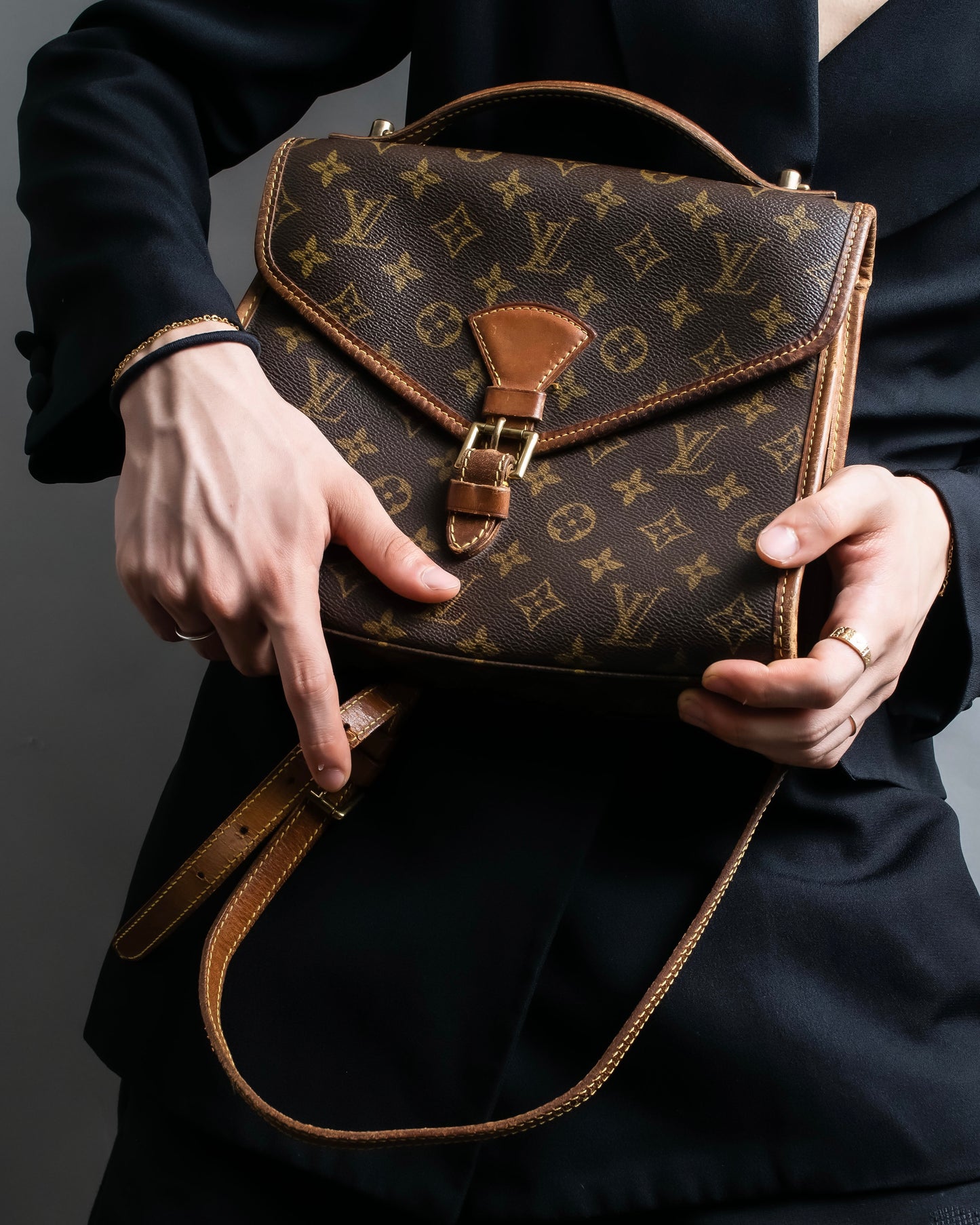 "LOUIS VUITTON" Monogram pattern belair 2way bag