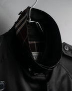 "BURBERRYS" Traditional detail double-breasted stand color trench coat