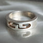 "GUCCI" Hollow GG design sterling silver ring