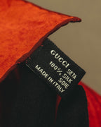 –SPECIAL– “GUCCI” 80’s-90’s Abstract marble print silk scarf
