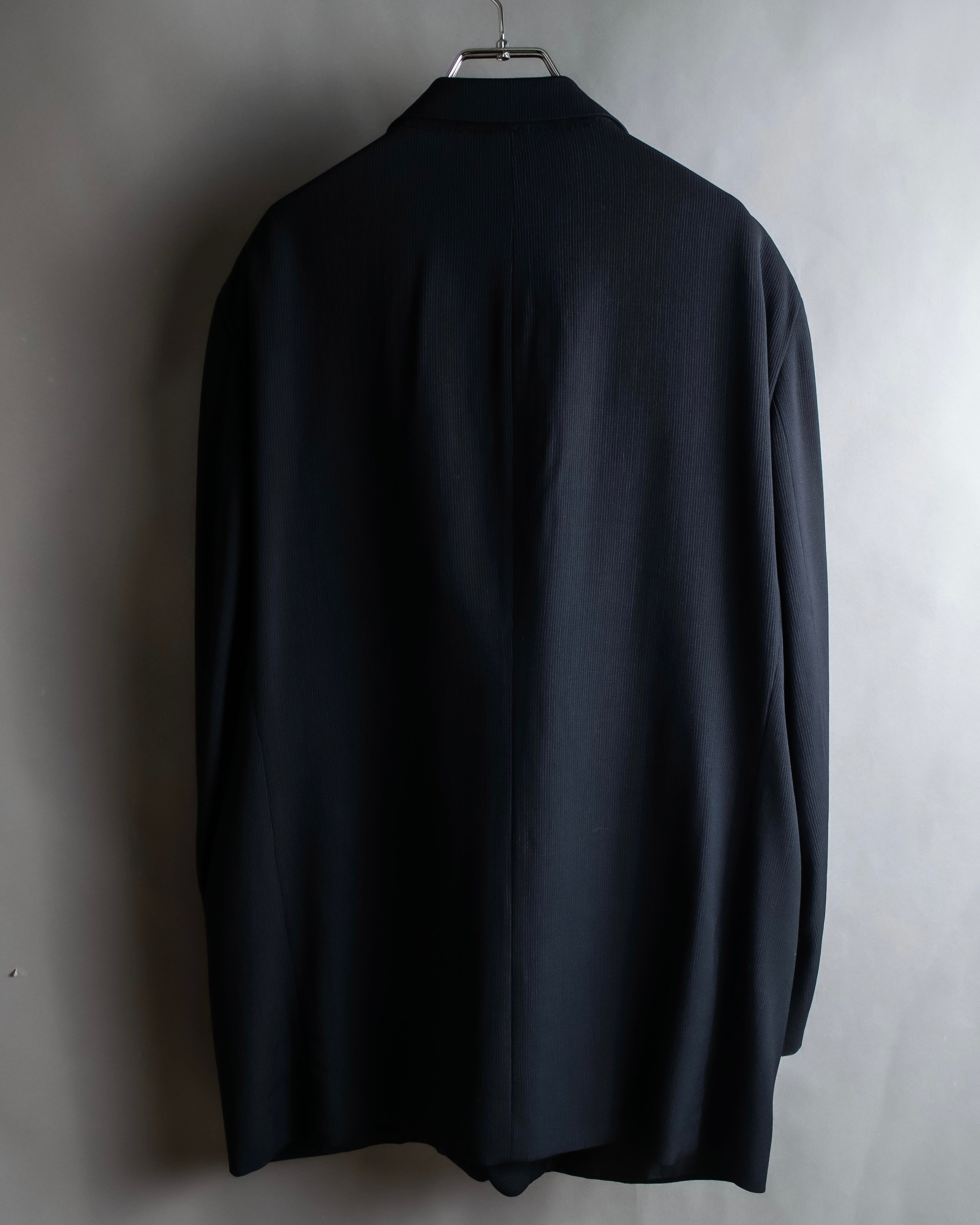 "GIORGIO ARMANI" Beautiful drape navy wool set up