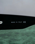 "CHANEL" Rhinestone &amp; Coco mark engraved black lens sunglasses