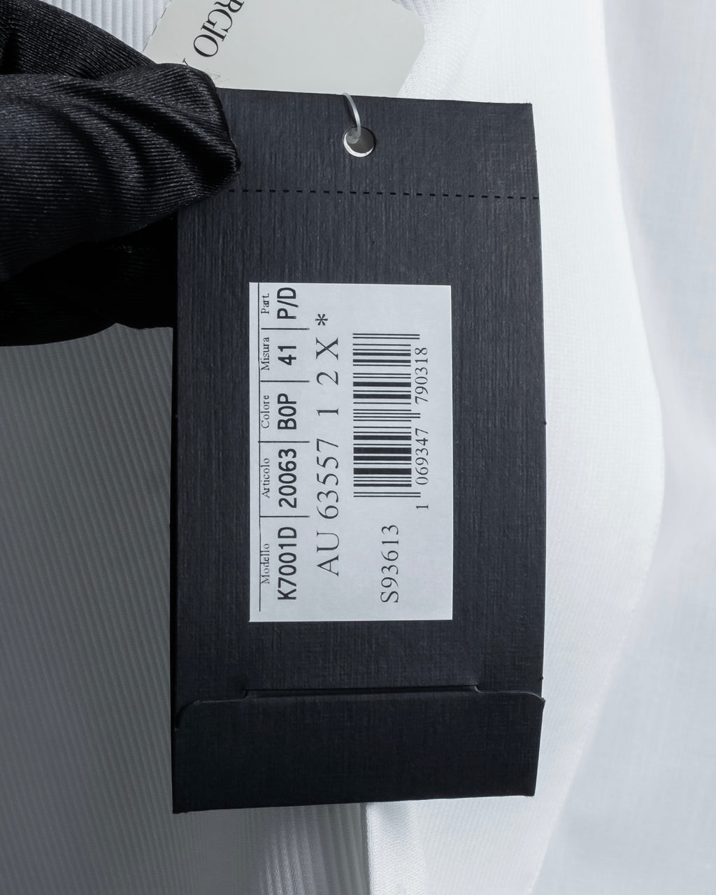 "GIORGIO ARMANI" Belt included bow tie dress shirt