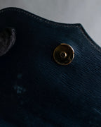 "Chloe" Trapezoid design embossed leather hand bag