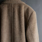 "FIODELLA RUBINO" Brushed beige double breasted chester coat