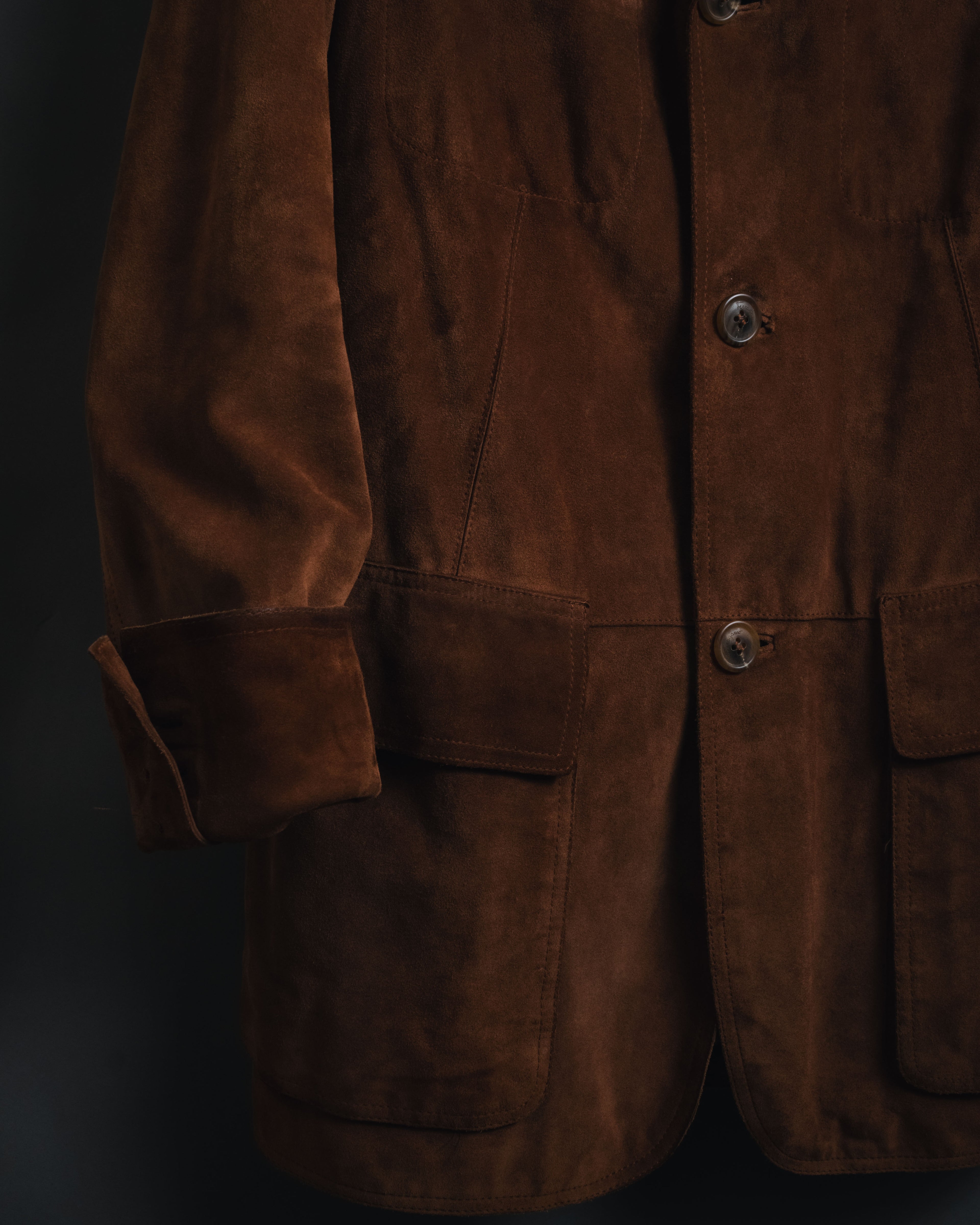 –SPECIAL– "Salvatore Ferragamo" 00’s reversible shearling sheep skin jacket