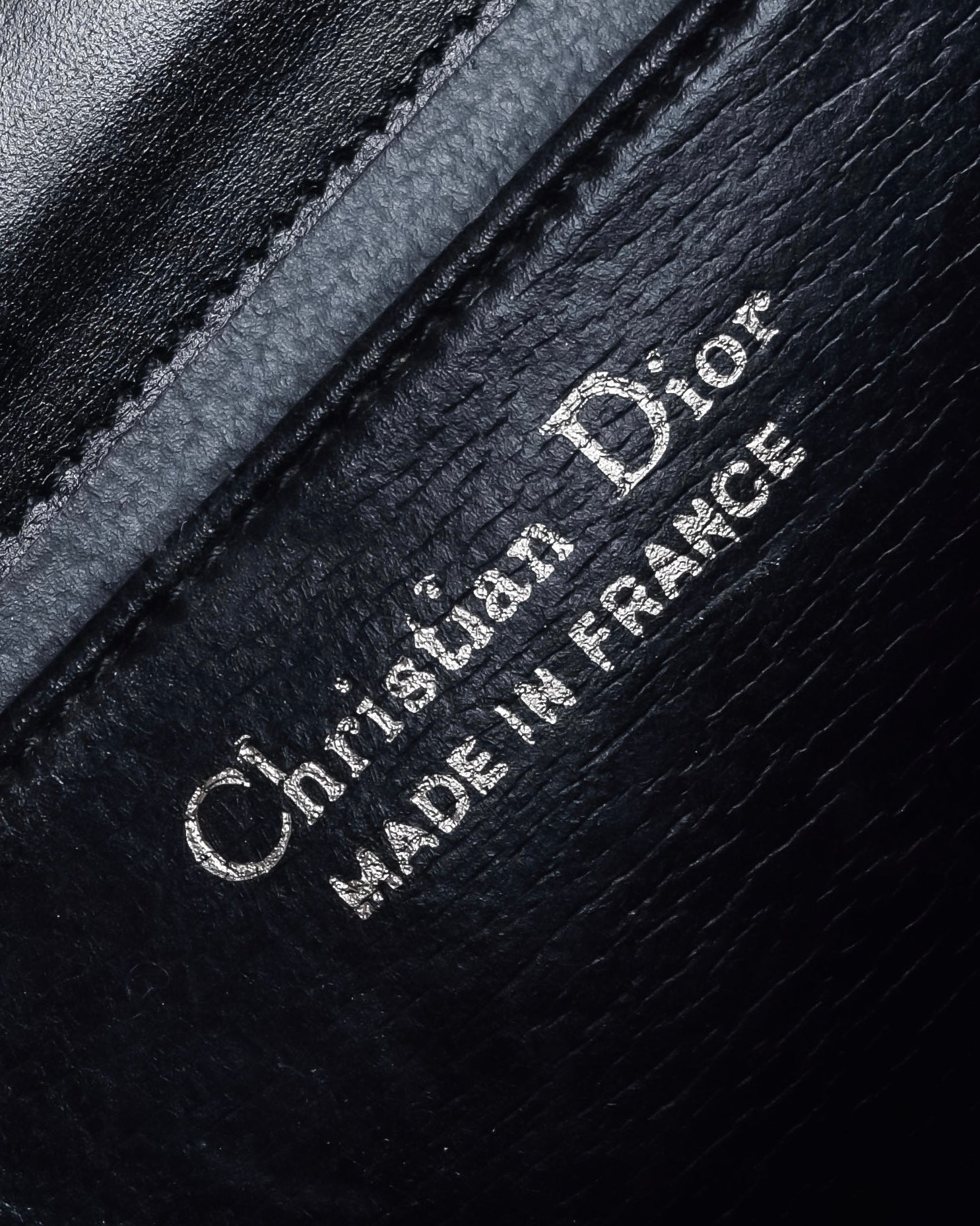 "Christian Dior" Layered flap oblique shoulder bag