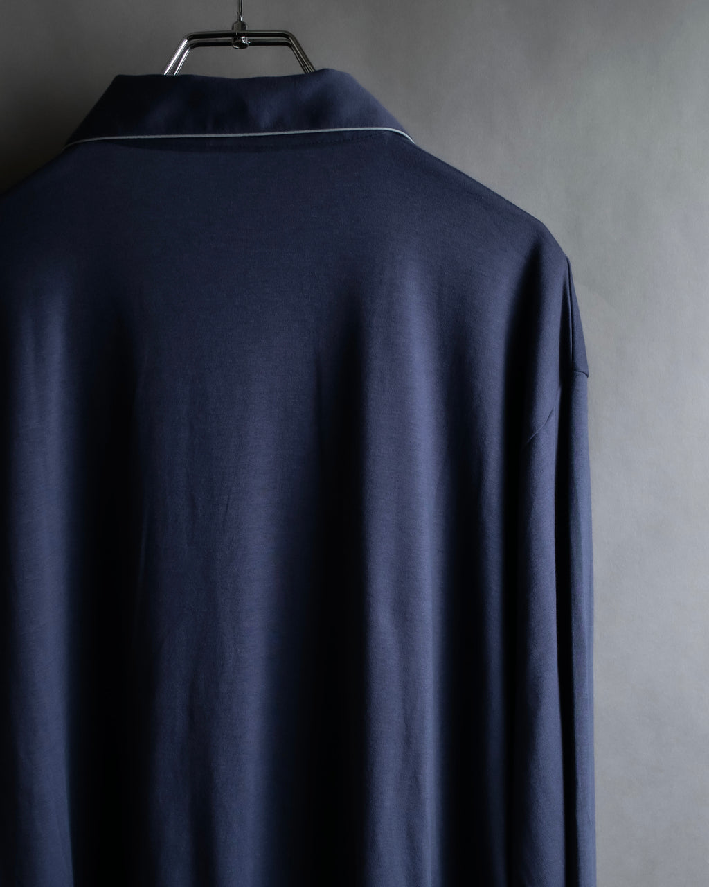 "CELINE" Piping design blue pajama set up