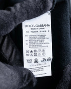 "DOLCE & GABBANA" Lace layered design V-neck knit