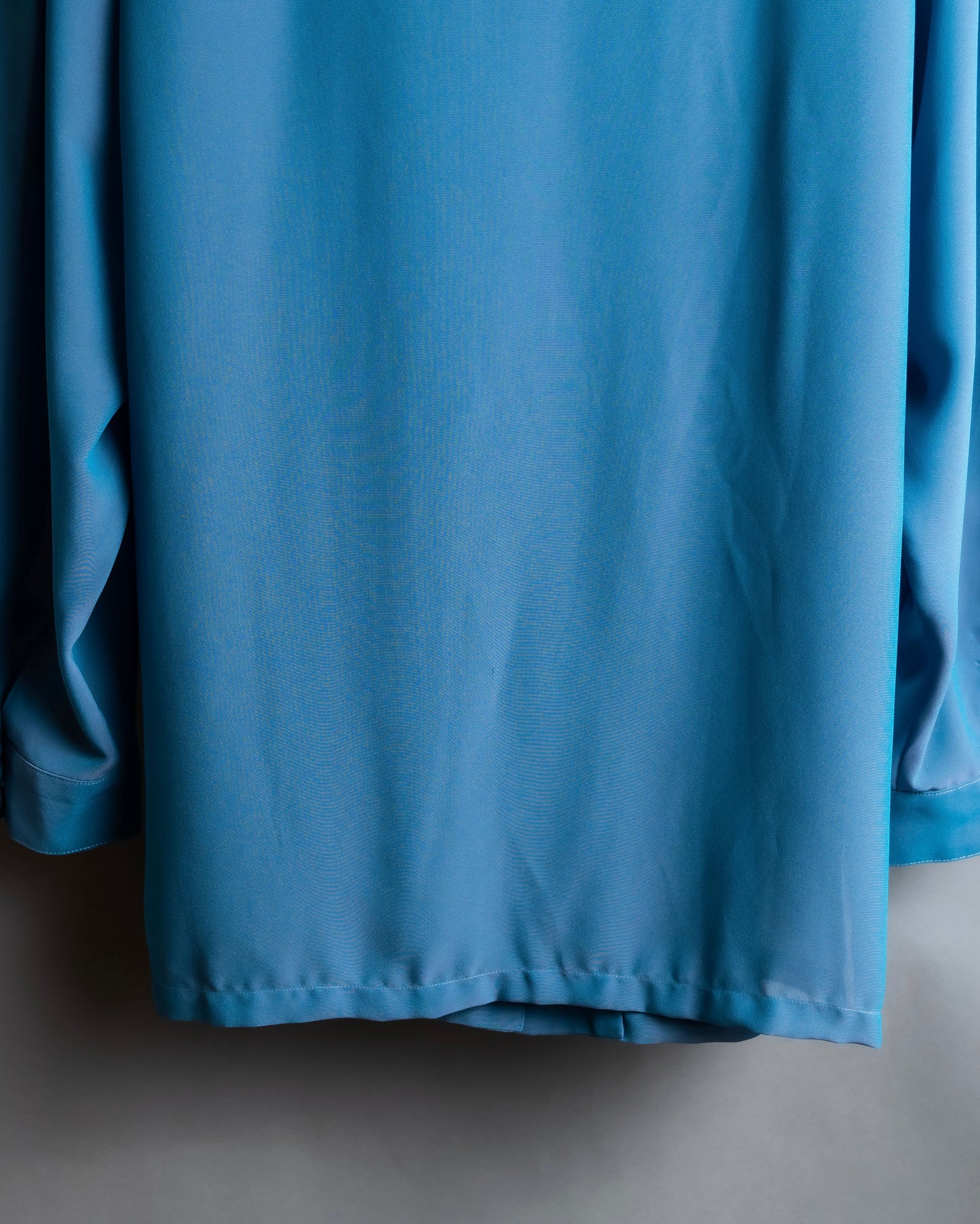 "PIERRE BALMAIN" Beautiful light blue color sheer bowtie blouse