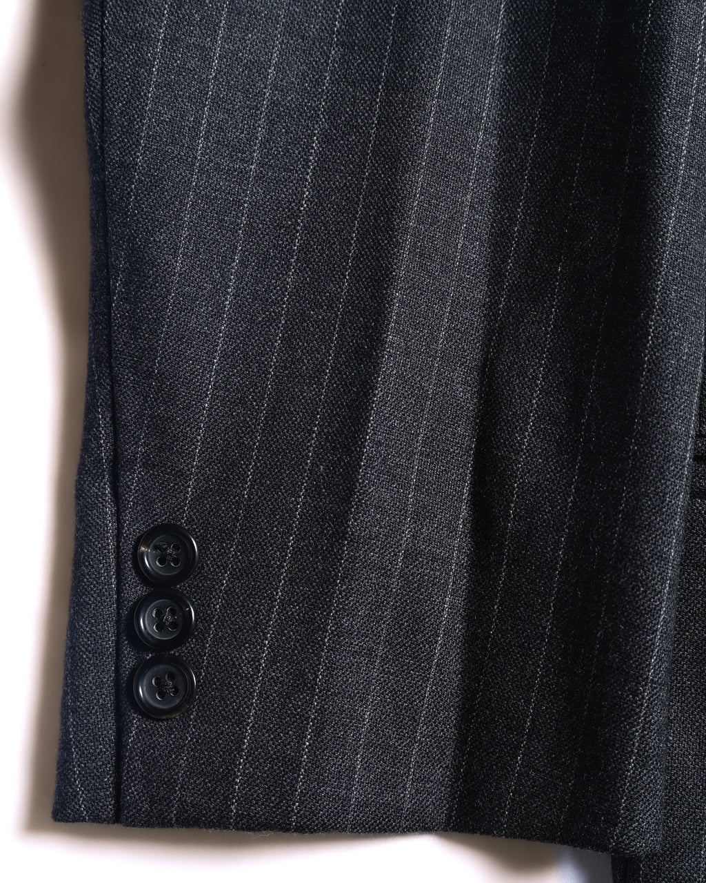 GIORGIO ARMANI/ Oversized Stripe Single Breasted 3B Tailored Jacket Gray