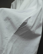 "Y's" 90's-00's Open collar long cotton shirt coat